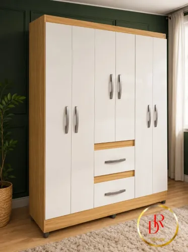 Guarda Roupa Solteiro 6 Portas Poquema Capri - Novo e embalado!!