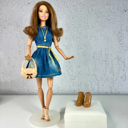 mattel boneca barbie style luxo teresa 2015 sapatos extras original articulada antiga