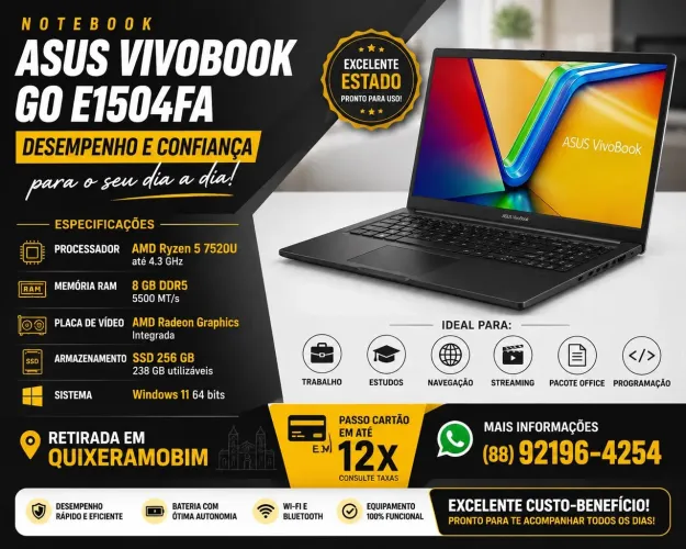 Vendo notebook Asus