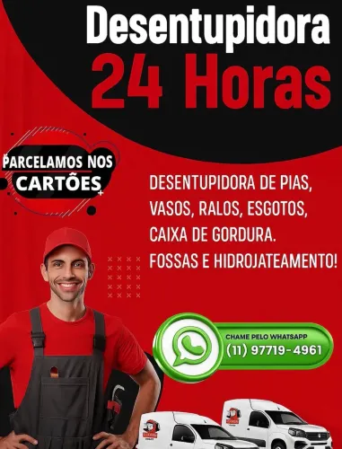 Desentupidora na zona Norte zona leste 