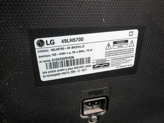 Tv Lg 49LH5700 a tela parou de funcionar 