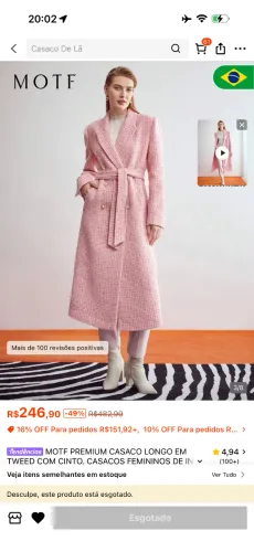 Vendo casaco inverno europeu