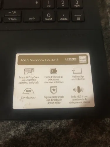 notebook semi-novo com 2 meses de uso