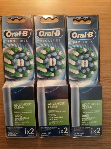 Refil Oral-B Proseries, Advanced Clean, Cross Action 6 unidades
