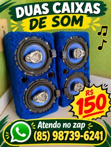 DUAS CAIXAS DE SOM