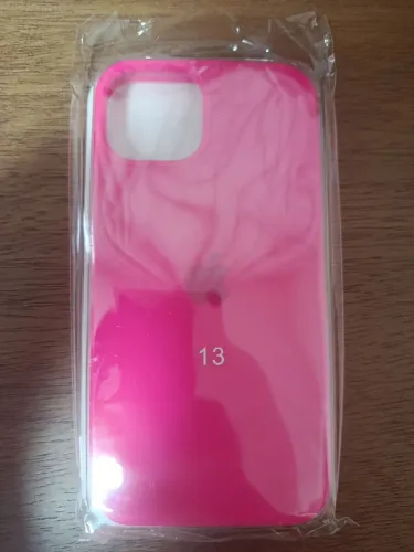 Capinha Silicone Aveludada iPhone 13 Rosa - Nova Na Embalagem