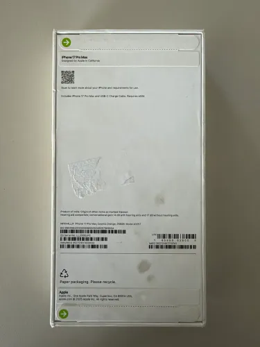 iPhone 17 Pro Max 256gb R$6.500,00 (NOVO)
