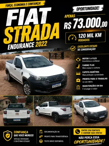 Fiat Strada Endurance 1.4 Flex 8V CS Plus 2022