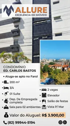 Apto no farol com Vista Mar