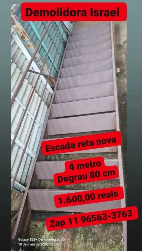 Escada reta nova 