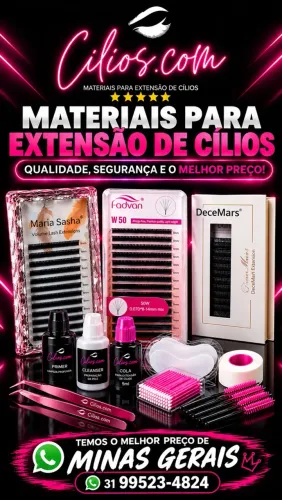 Material para extensão de cilios