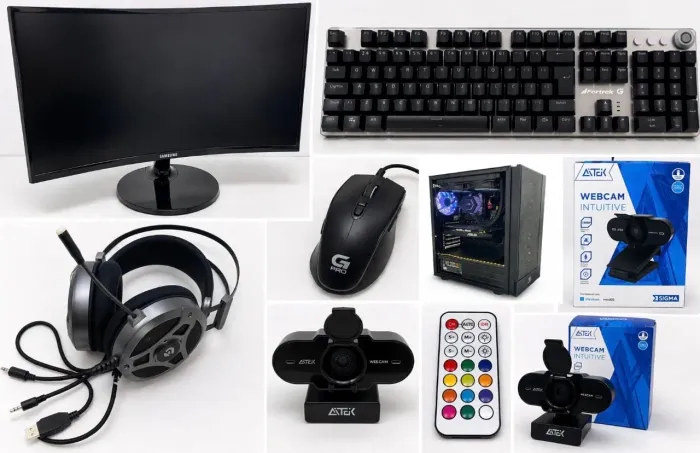 pc montado gamer com led usado em bom estado