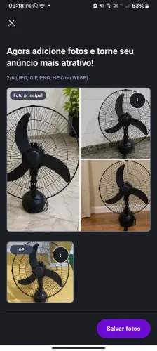 Ventilador de parede