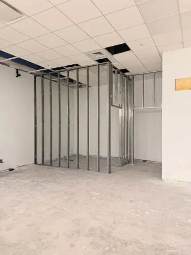 Paredes internas de gesso acartonado