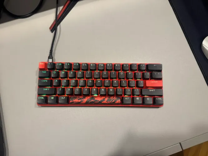 Teclado Óptico Gamer Steelseries Apex 9 Mini Edição Faze Clan