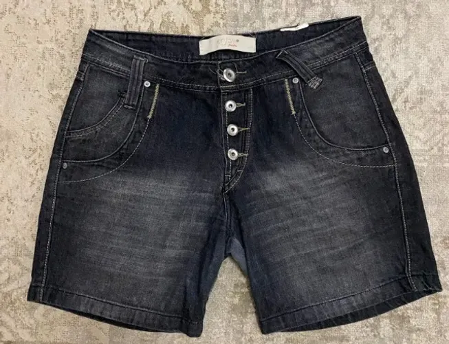 Short Jeans Feminino Enjoy Grafite Tamanho 40
