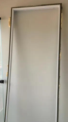 Porta Mdf branca completa