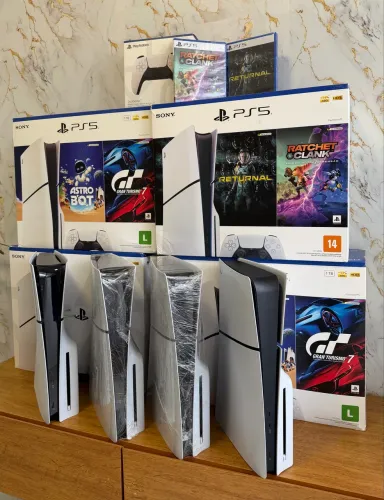 Ps5 Slim 1TB - M. Física | C/ GARANTIA - aceito ps4 slim e Xbox Siries S + volta!