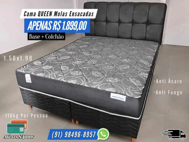 CAMA QUEEN MOLAS ENSACADAS 