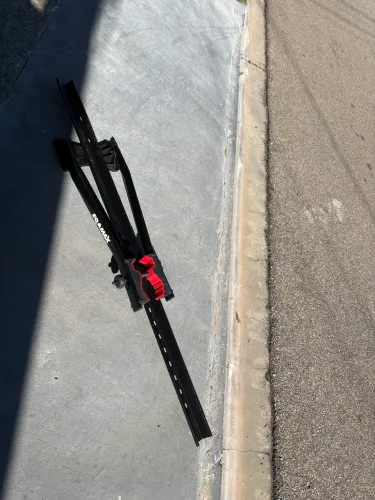 Transportador De Bicicleta De Teto Velox Aço Eqmax Transbike Preto