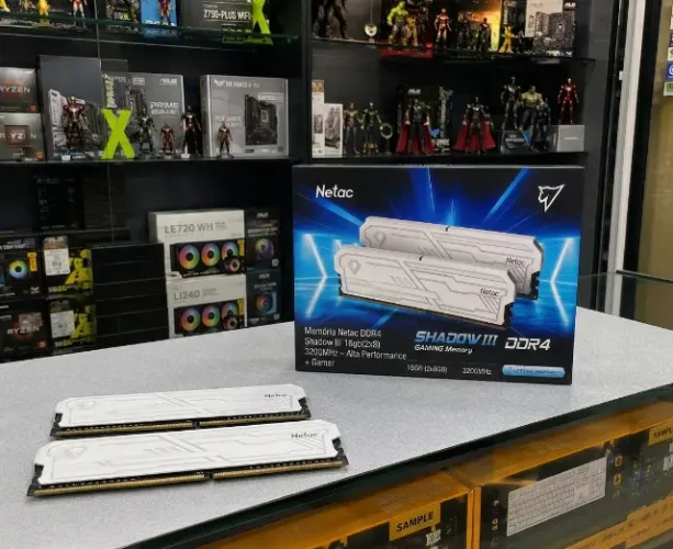 Memória Netac DDR4 Shadow III 16gb(2x8) 3200MHz - Alta Performance + Gamer