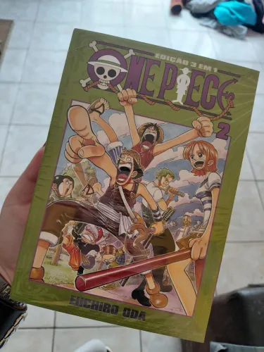 One Piece Mangá 3 em 1 volume 2 lacrado