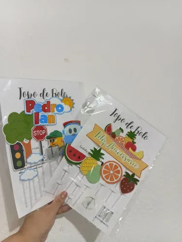 TOPO DE BOLO PERSONALIZADO SIMPLES 15,00