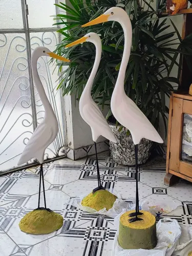 Garças decorativa kit C/3 250
