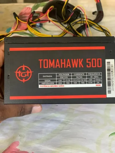 Fonte TGT Tomahawk 500W Preto, TMWK500