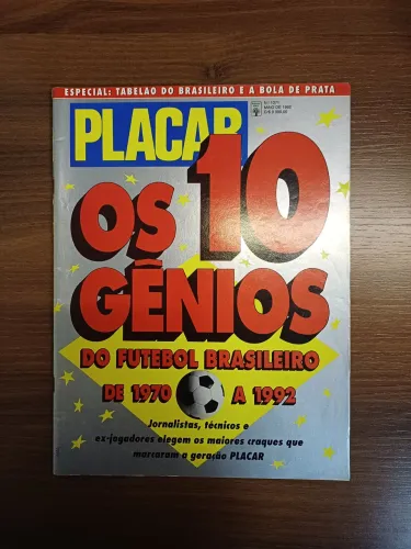 Revista Placar 1.071 - Maio/92. Edição histórica. 10 Gênios do futebol brasileiro.