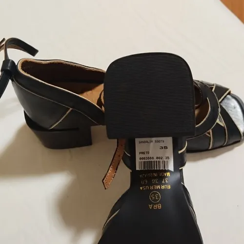 Sapato salto bloco até 5cm