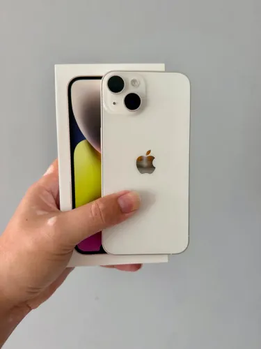 iPhone 14 128GB Branco Chip Físico Estado de Novo