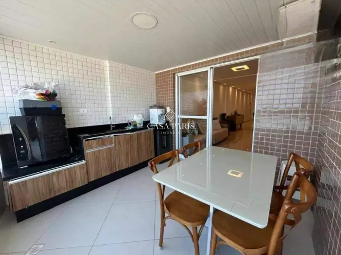 Apartamento residencial à venda na Aviação, Praia Grande/SP | 3 suítes | Mobiliado | 2 vag