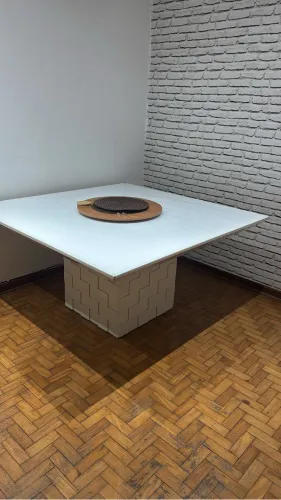 Mesa 8 lugares branca