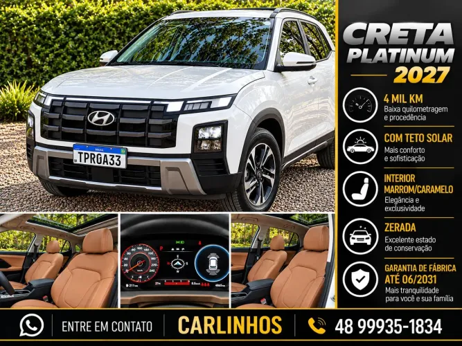 Hyundai Creta Platinum 1.0 TB 12V Flex AUT 2027