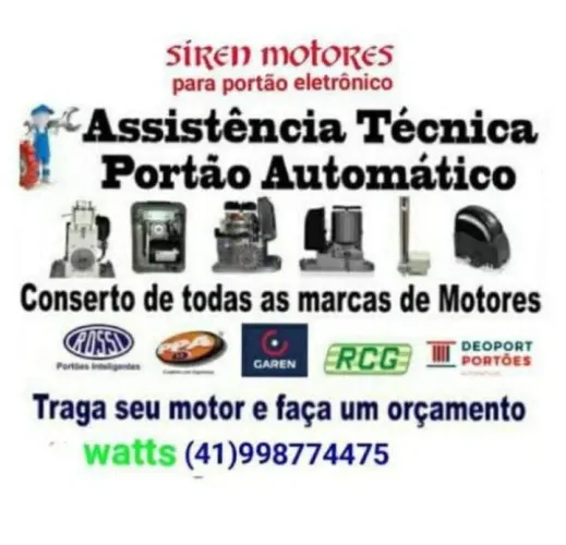 Motor para portão eletrônico manutenção assistência técnica conserto de placas . 