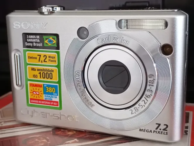 Câmera digital Sony Cyber-shot DSC W-35 Vintage para colecionadores!