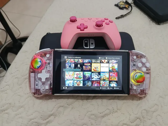Switch desbloqueado 500 gigas + controle