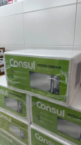 Micro-ondas Consul cinza espelhado 20 Litros