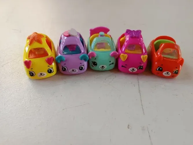 Carrinhos Cutie Cars Shopkins - Lote 5 Unidades (McDonald's 2019)