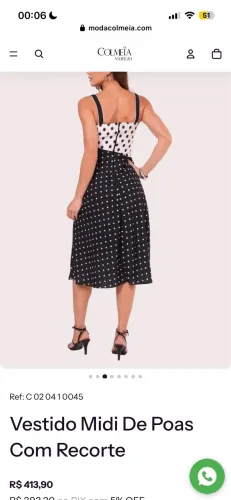 Vestido Midi - Colmeia