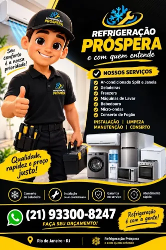 Refrigeração e eletricista em geral