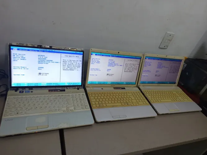 Notebooks retirada de peça 3 notebook