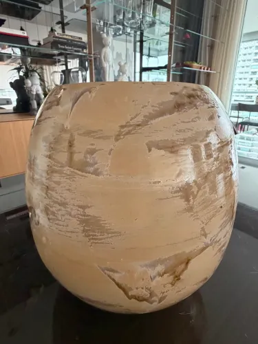 Vaso feito a mão em cerâmica pura