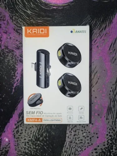 Microfone de Lapela Sem Fio Kaidi KMF4-A