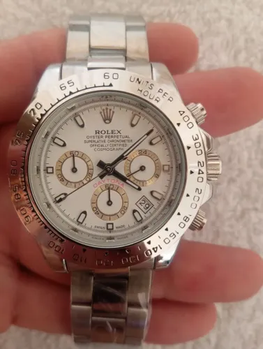 Relógio rolex Daytona, 1 linha, todos os ponteiros funcional 