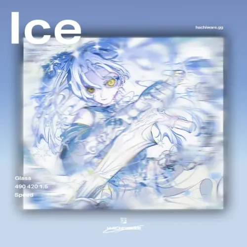Glass Mouse Pad Hachiware [ ICE ] 490 x 420 x 1.5mm - REVENDA OFICIAL