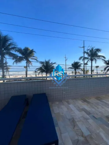 Apartamento com Vista para o Mar | 2 Dorms (1 Suíte) | Varanda Gourmet | Lazer Completo | 