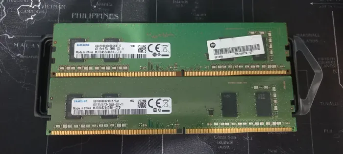 Kit 2 Memórias 4GB DDR4 Samsung para Desktop (Total 8GB DDR4 Dual Channel 2666Mhz)