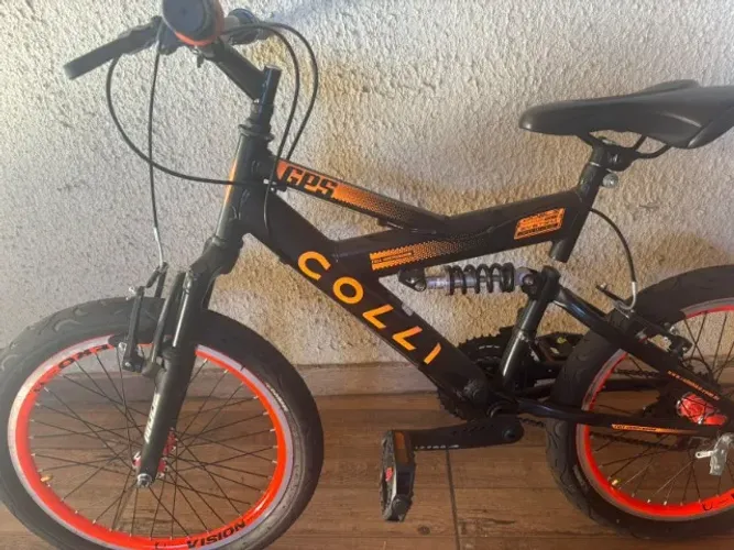 Bicicleta infantil   Colli Gps Dupla Suspensão Full Aro 20